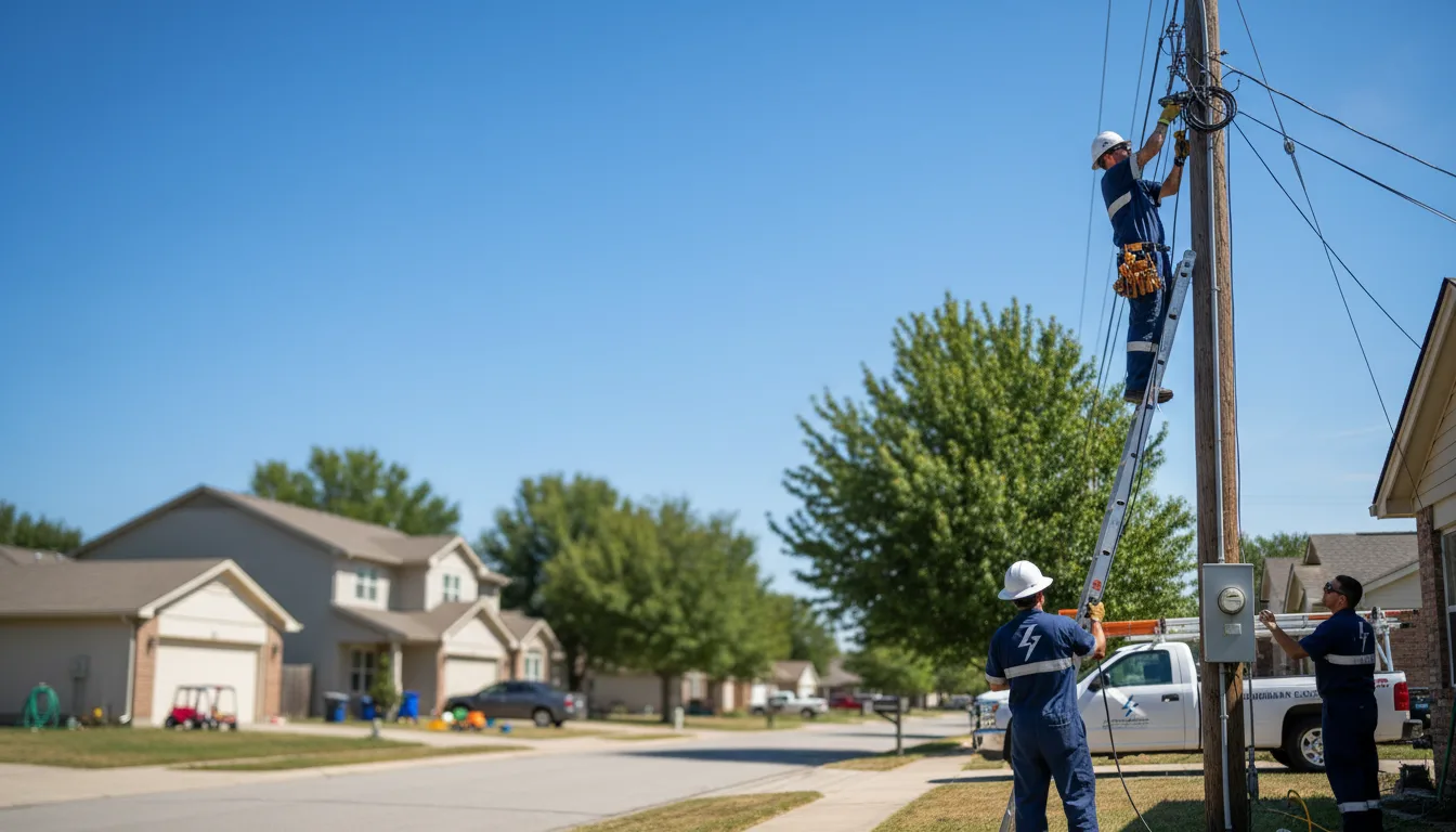 Residential electrician providing installation services in Falls Mills, VA
